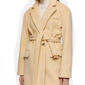 *NWT* Topshop Buttermilk Dad Coat (size 6)